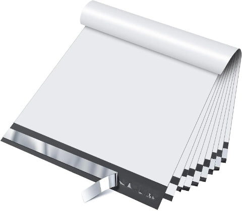 AlcentPack 6 x 9 White Poly Bag Mailer Envelopes