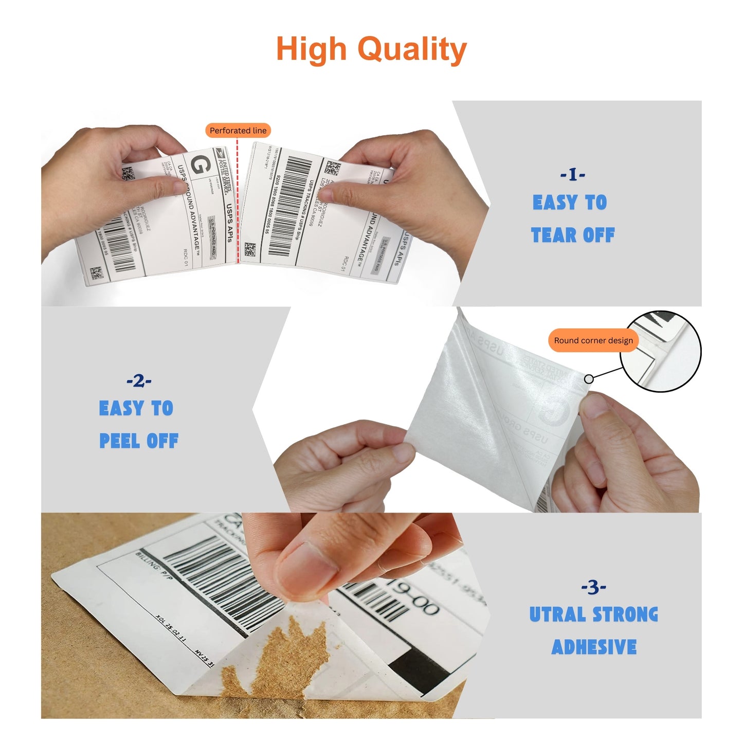 3000 Fanfold 4"x6" Direct Thermal labels-Commercial Grade Permanent Adhesive Fanfold Mailing Postage Label for Thermal Printers and Packages, 1000 Sheets per Stack
