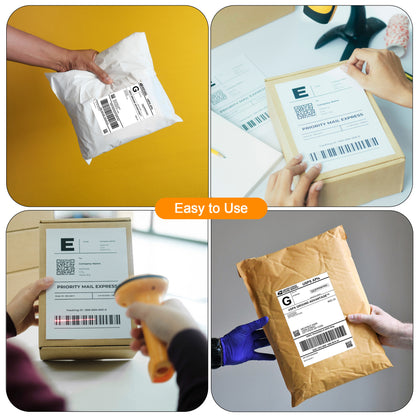 3000 Fanfold 4"x6" Direct Thermal labels-Commercial Grade Permanent Adhesive Fanfold Mailing Postage Label for Thermal Printers and Packages, 1000 Sheets per Stack
